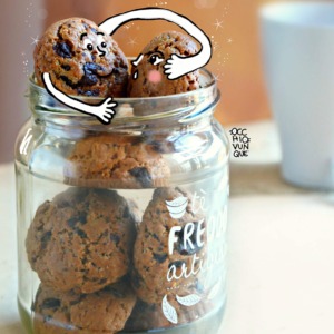 Cookies al cioccolato e nocciole | SENZA BURRO E UOVA