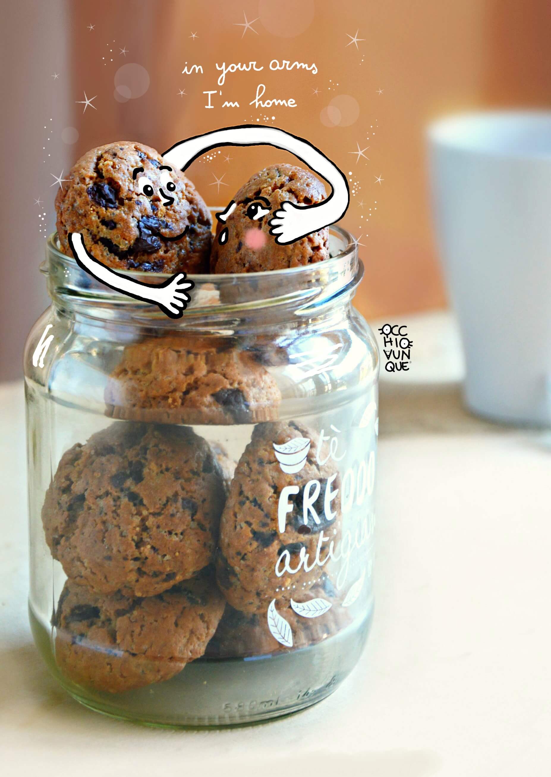 cookies al cioccolato biscotti senza burro