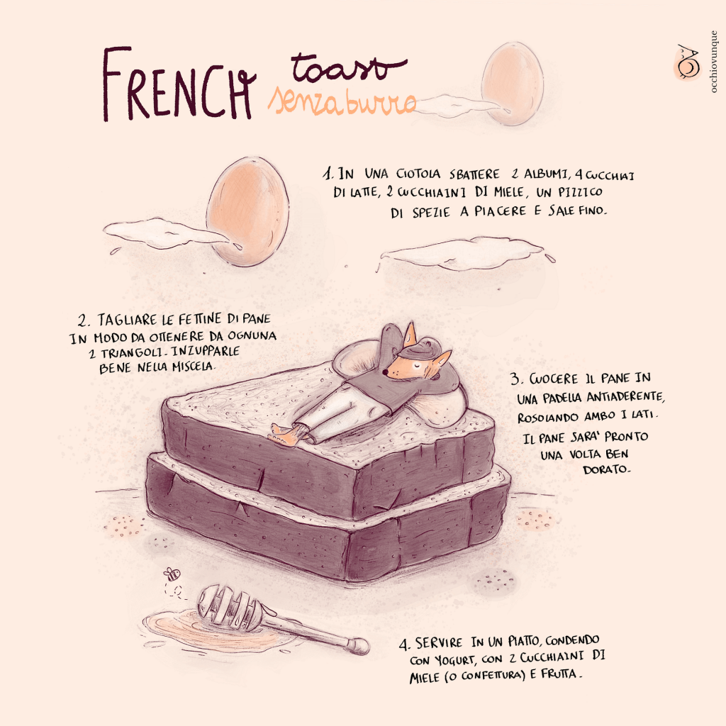 French toast light SENZA BURRO La ricetta illustrata